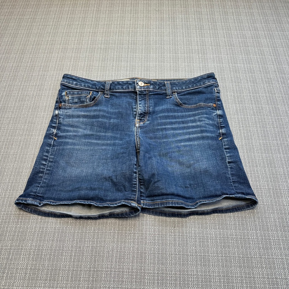 Anthropologie Pilco Jean Shorts 29 Blue Slight Distressed Stretch Summer *